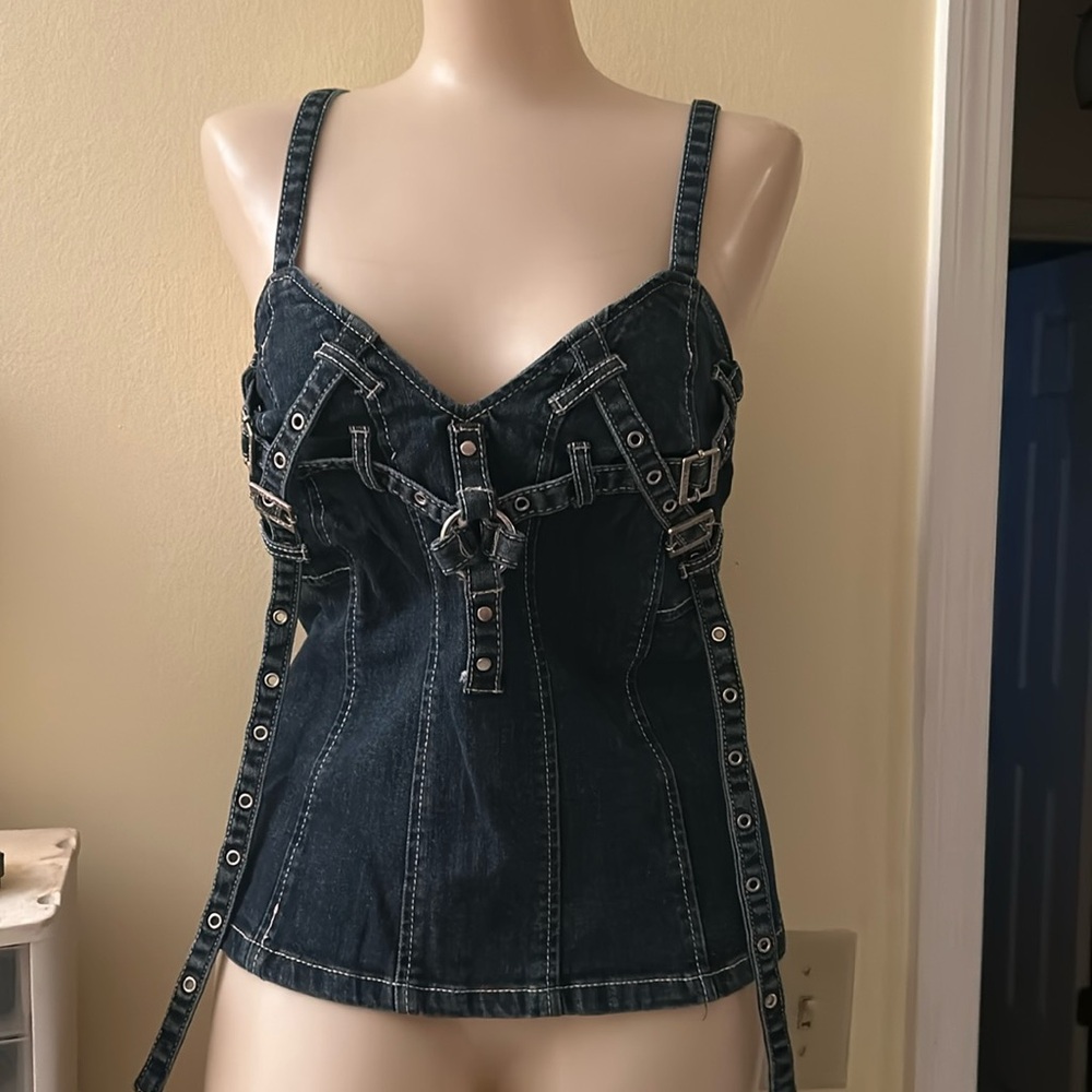 TRIPP NYC DENIM CORSET